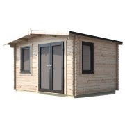 10x12 Power Chalet Log Cabin | Scandinavian Timber